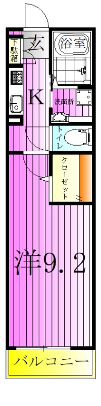 ヴァンベール（八潮市大瀬） 間取り図