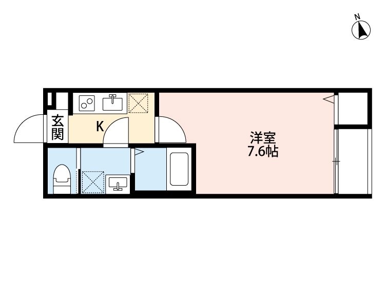 プリムローズ松戸 205号室 間取り