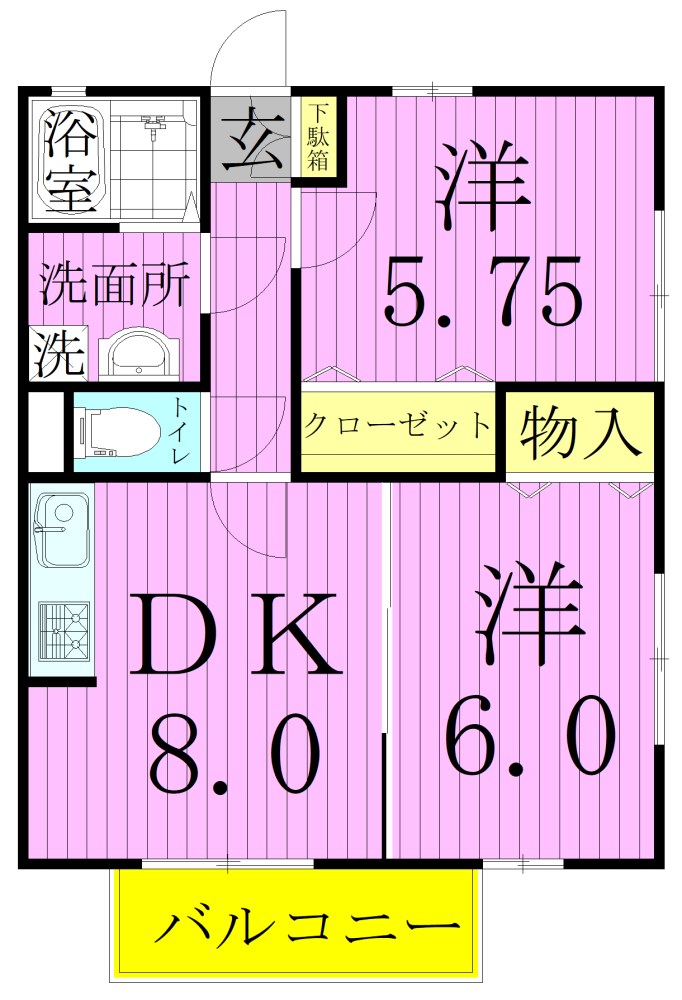 シャルマンヴィラ 間取り図