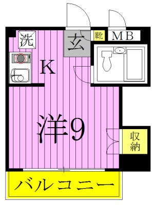 オネスティ柏13番館 310号室 間取り