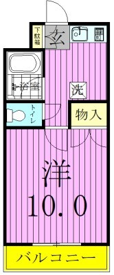 ブライトオーク 311号室 間取り