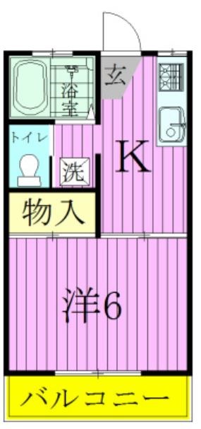 クラタコーポ 202号室 間取り