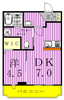 CRESCENT COURT　～クレセントコート～ 220号室 間取り
