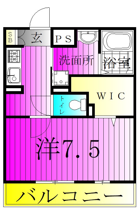 ラフィネ七光台 302号室 間取り