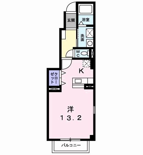 ミルトニア 101号室 間取り