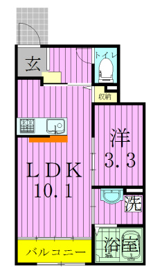 エミネンスＤ棟 103号室 間取り