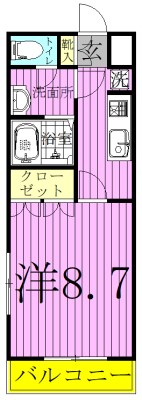 リリーガーデン 202号室 間取り