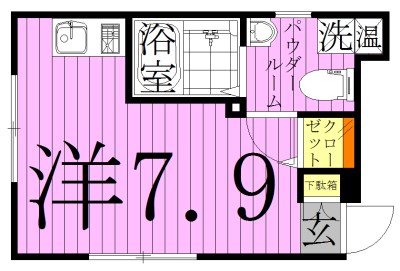 ルシオ北千住 間取り図