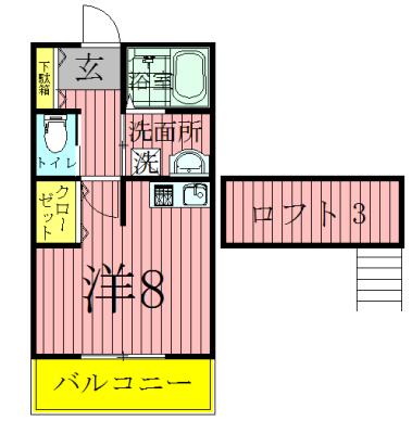 アリビオ（東初石） 205号室 間取り