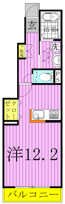 ソプラリラッサ 103号室 間取り