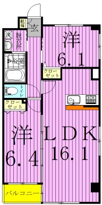 シュヴァルブラン白馬 間取り図