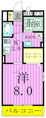 グランメール 301号室 間取り