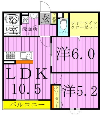 シャルール 間取り図