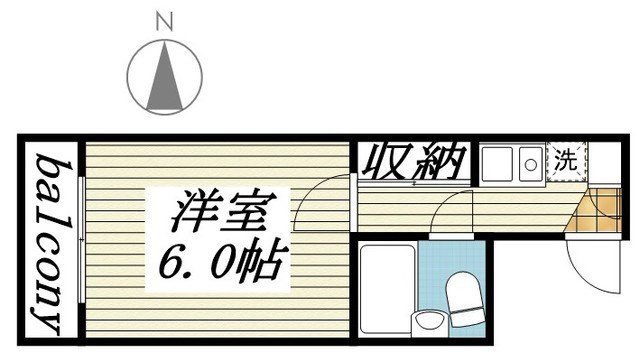 ジョイフル柏 305号室 間取り