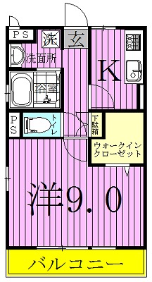 セレニティーホームズA 307号室 間取り