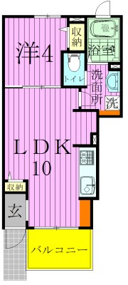 ソフィアＮ・Ⅳ 101号室 間取り