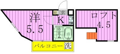 ジュネパレス松戸第３１ 209号室 間取り