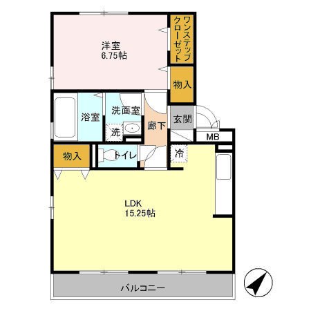 ブエナビスタ 306号室 間取り