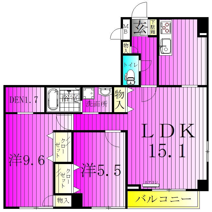 ＥＸＣＥＬ　ＫＥＩＷＡ 間取り図