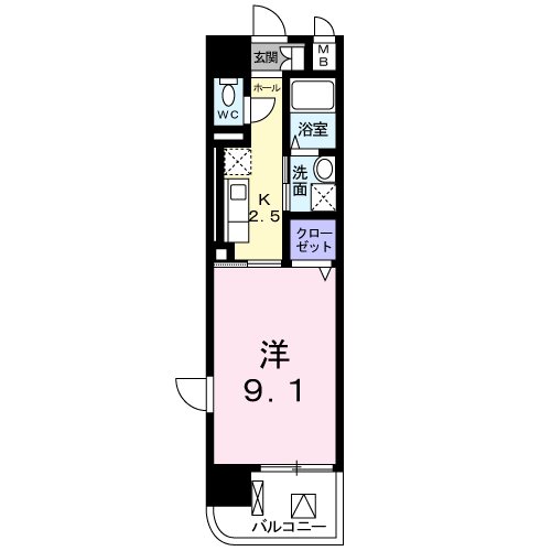 エクセレントファミリー柏の葉 1006号室 間取り