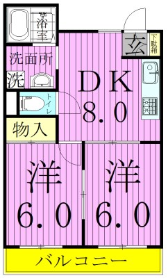 メゾン・ロタ 202号室 間取り