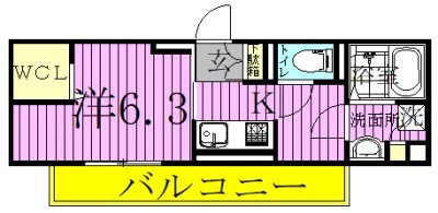 アルコイーリス 202号室 間取り
