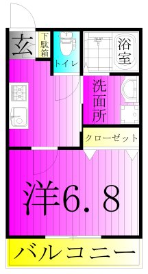 Casseta Carina～カゼッタ　カリーナ～ 101号室 間取り