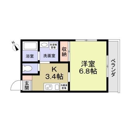 Casseta Carina～カゼッタ　カリーナ～ 101号室 間取り