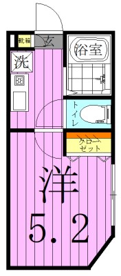 エクセルフォルム五反野 間取り図