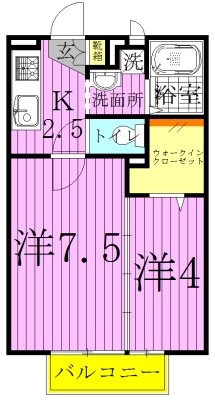 プレスティージュ大月 間取り図
