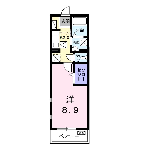 南風ＥＡＳＴ 105号室 間取り