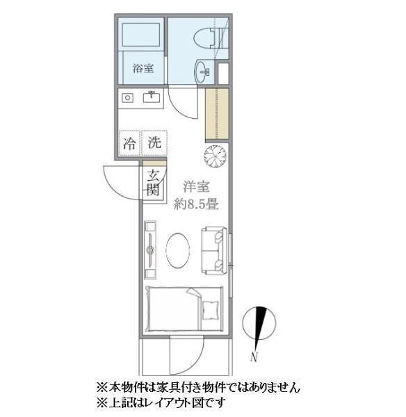 フリービング南千住 間取り図
