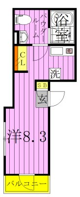 フリービング南千住 間取り図