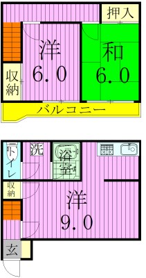 プロス・ペールＡ 002号室 間取り
