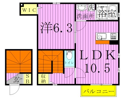 アザレア３ 間取り図