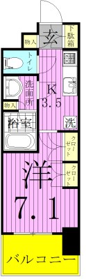 パークシティ柏の葉キャンパス　ザ・ゲートタワー　ウエスト 1216号室 間取り