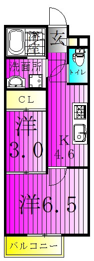 デュオーラ西原 105号室 間取り