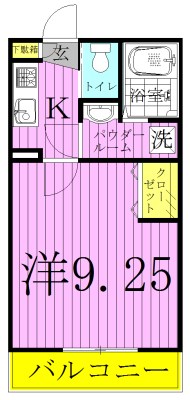 Vivienda我孫子 102号室 間取り