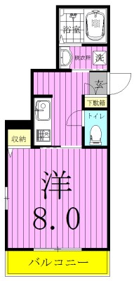 ノーマジーン 204号室 間取り