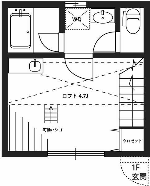 コーポＵＳＨＩＯ 間取り図