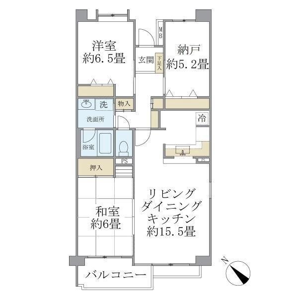 ISM南柏 101号室 間取り