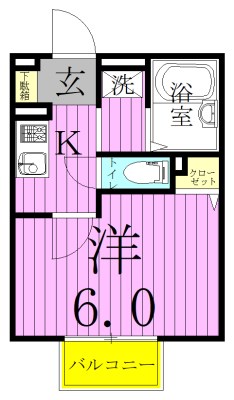 フレールヒル（2） 205号室 間取り