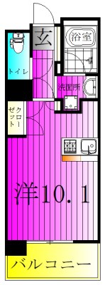 アーク松戸レジデンス 307号室 間取り