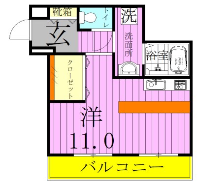 メゾンヒラカタⅡ 103号室 間取り