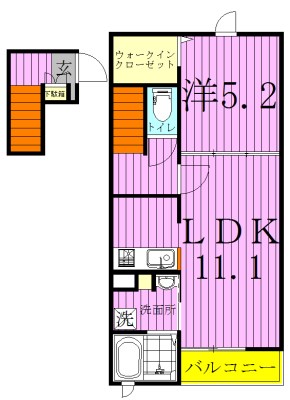 アマリリス 205号室 間取り