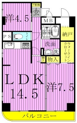 アルカンシェル 505号室 間取り