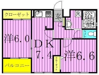 グリーンパーク花畑３リシュモン 間取り図