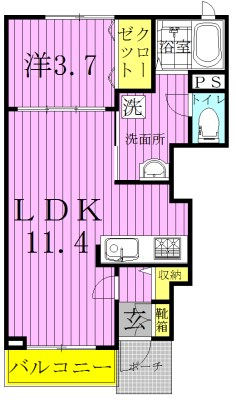 ファインアベニュー２  間取り図