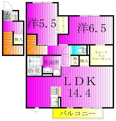 ポルテボヌールⅠ 203号室 間取り