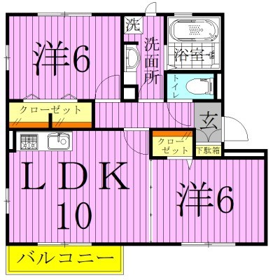 ブルージュ 間取り図